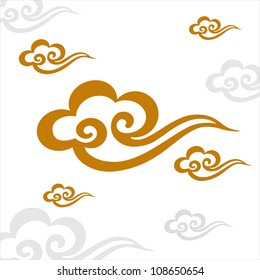 Vector Chinese Cloud Pattern