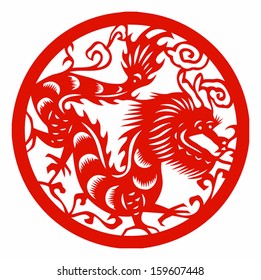 Vector of Chinese dragon