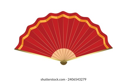 Vector chinese fan vector on a white background
