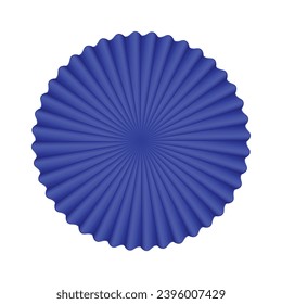 Vector chinese new year background. blue and gold paper fan decoration.