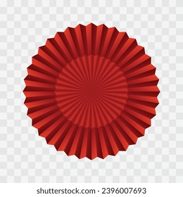 Vector Chinese new year background. red and gold paper fan decoration.