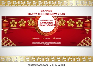 Vector Chinese New Year Festival Celebration Banner Template