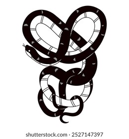 Vector Chinese New Year Snake Ornament Cartoon Illustration Isolated