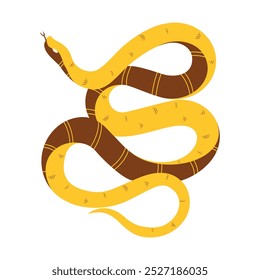 Vector Chinese New Year Snake Ornament Cartoon Illustration Isolated