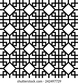 Vector Chinese Pattern on white background.