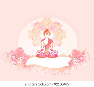 Vector of Chinese Traditional Artistic Buddhism Pattern