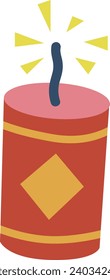 Vector chinese traditional firework illustration