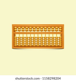 Vector Chinese Vintage Abacus 