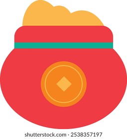 vetor chinês ano elementos de decoração. Ícone de ano novo chinês. Todos os elementos são isolados. Texto chinês: bênçãos, feliz ano novo chinês.