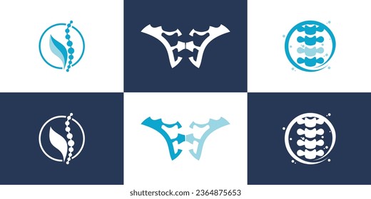 Vector chiropractic icon vector logo design with creative unique set concept premium vector - Shutterstock ID 2364875653