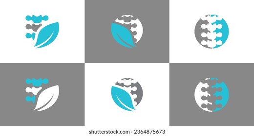 Vector chiropractic icon vector logo design with creative unique set concept premium vector - Shutterstock ID 2364875673