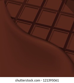 Vector chocolate background