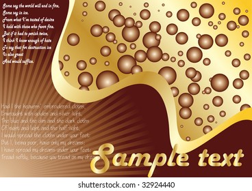 Vector chocolate background; clip-art
