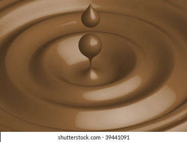 Vector chocolate background; clip-art