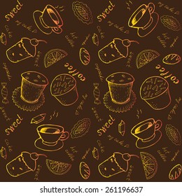 Vector chocolate  background