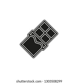 vector chocolate bar, food candy illustration