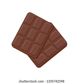 Vector chocolate bar. Objects isolated on a layer. Elements of sweets. Food illustration for cards, applications.