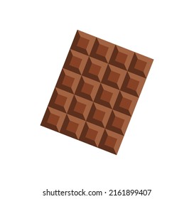 vector chocolate bar that looks delicious