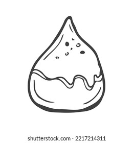 Vector chocolate candy. Doodle style