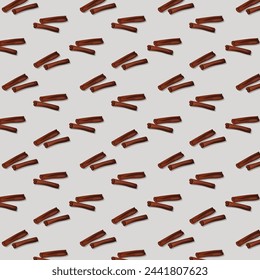 vector chocolate cinnamon pattern illustration