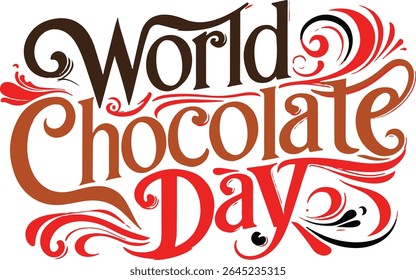 vector chocolate day illustration for use