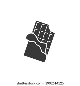 Vector chocolate in flat style icon
