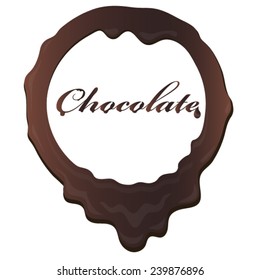 vector chocolate frame for text or insert images