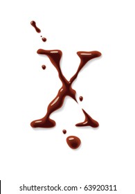 Vector chocolate letter