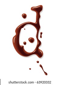 Vector chocolate letter
