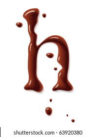 Vector chocolate letter