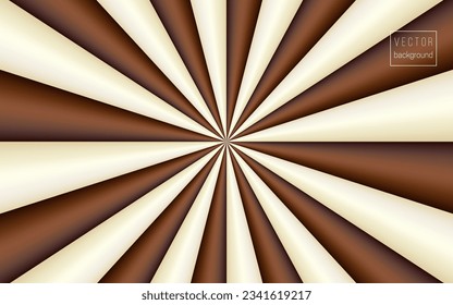 Vector chocolate milk vector background of swirling stripes