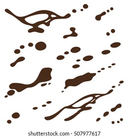 Vector chocolate milk splash background pattern