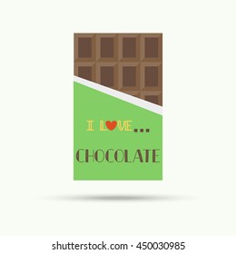 Vector of chocolate poster symbol or icon