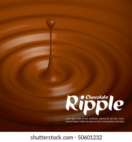 Vector chocolate ripples