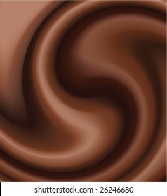 vector chocolate swirl