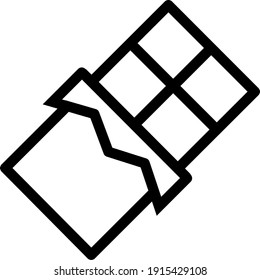 Vector chocolate, a symbol of love and affection for someone