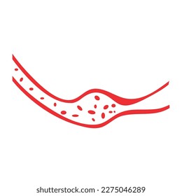 vector de diseño ilustrativo de placa de colesterol