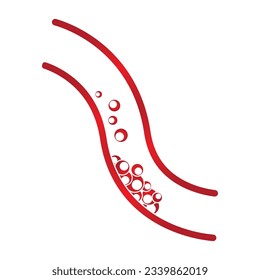 vector of cholesterol plaque illustratrion design