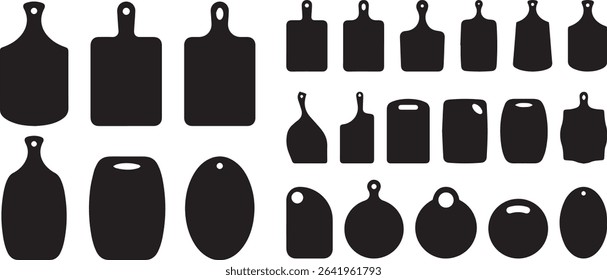 Vector Chopping Board Shapes Collection