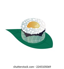 Vector chopsticks sushi roll. Japanese cuisine cuisine dishes. vector
