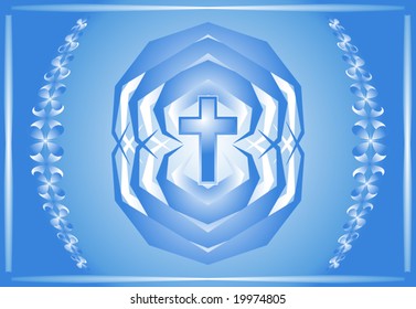 Vector Christian Cross Design abstract background