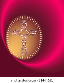 Abstrakter Vektor-Christian-Cross-Design-Hintergrund