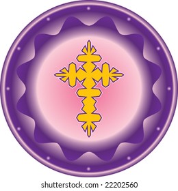 Fondo abstracto de diseño de cruces cristianas vectoriales