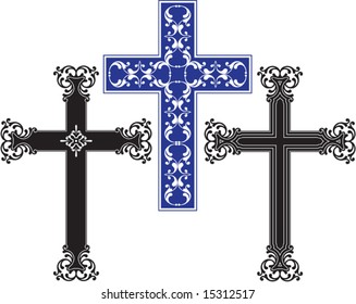 Vector Christian Crosses