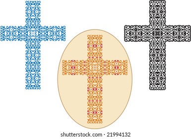 Vector Christian Crosses