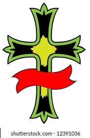 vector christian pectoral cross
