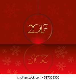 vector christmas 2017 globe 