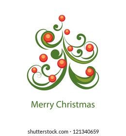 Vector Christmas abstract background