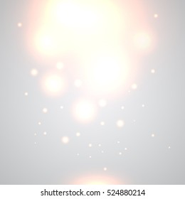 Vector christmas abstract bokeh background.  Festive defocused lights