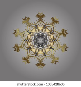 Vector christmas abstract colorful background with cute snowflake. Christmas background with snowflakes. Vector illustration. Winter abstract background.